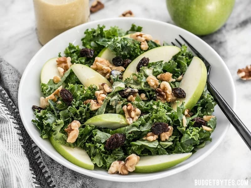 Apple Dijon Kale Salad