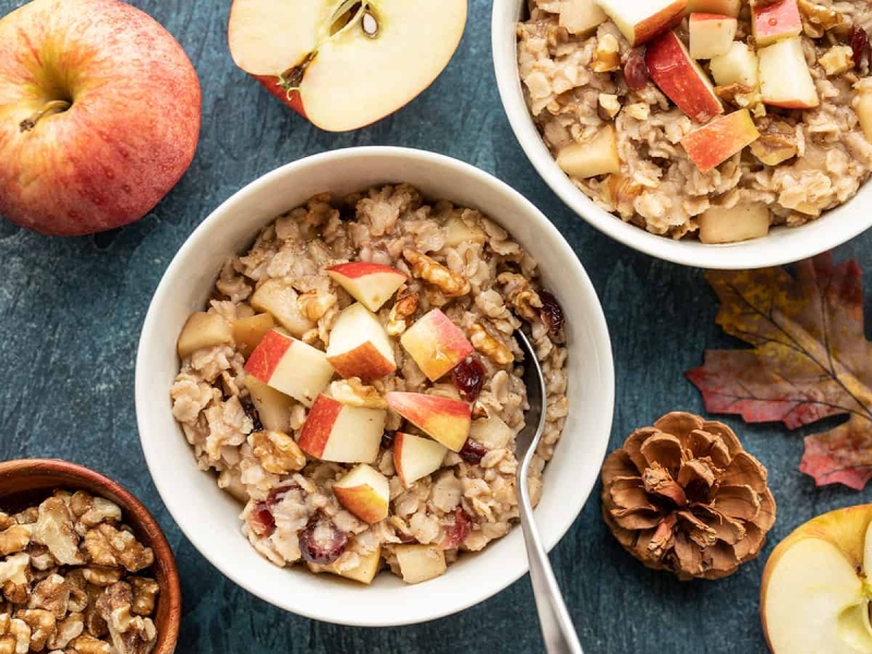 Autumn Fruit and Nut Oatmeal