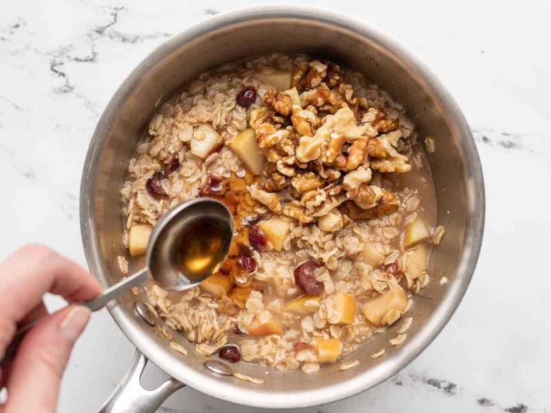 Autumn Fruit and Nut Oatmeal