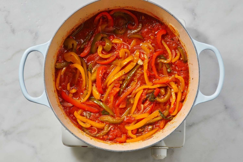 Classic Italian Peperonata (Braised Sweet Peppers)