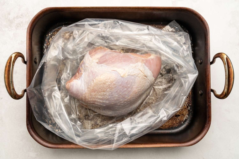 Brined and Roasted Turkey Breast