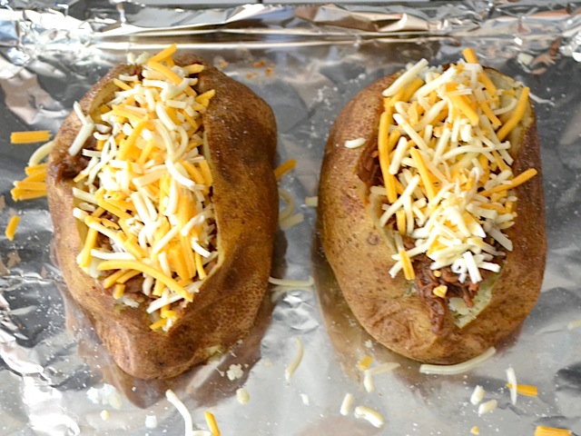 BBQ Beef Stuffed Potatoes