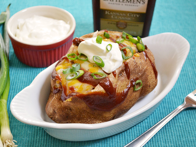 BBQ Beef Stuffed Potatoes