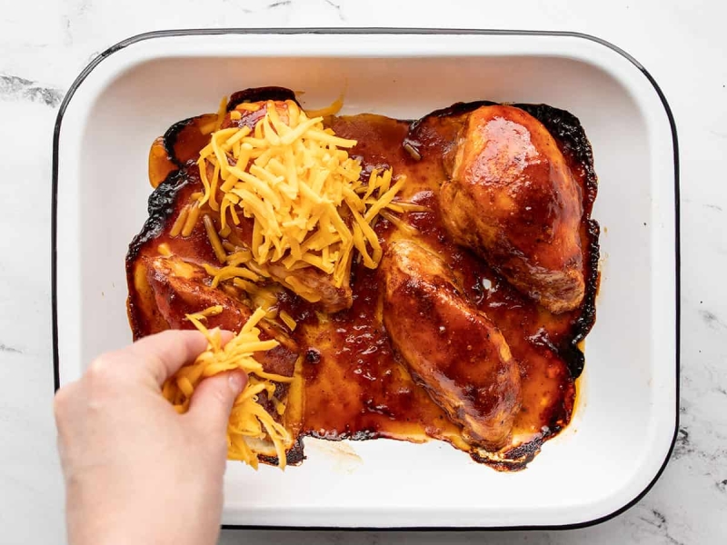 BBQ Cheddar Baked Chicken