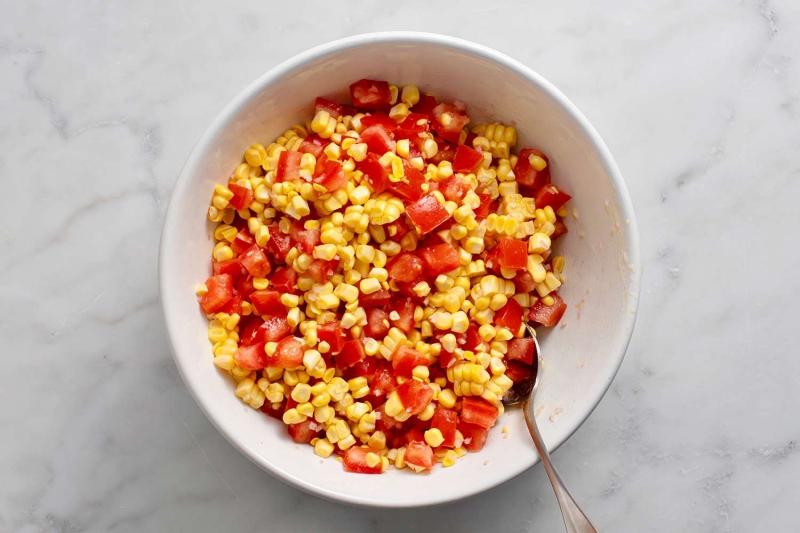 Tomato, Corn, and Basil Salad Recipe