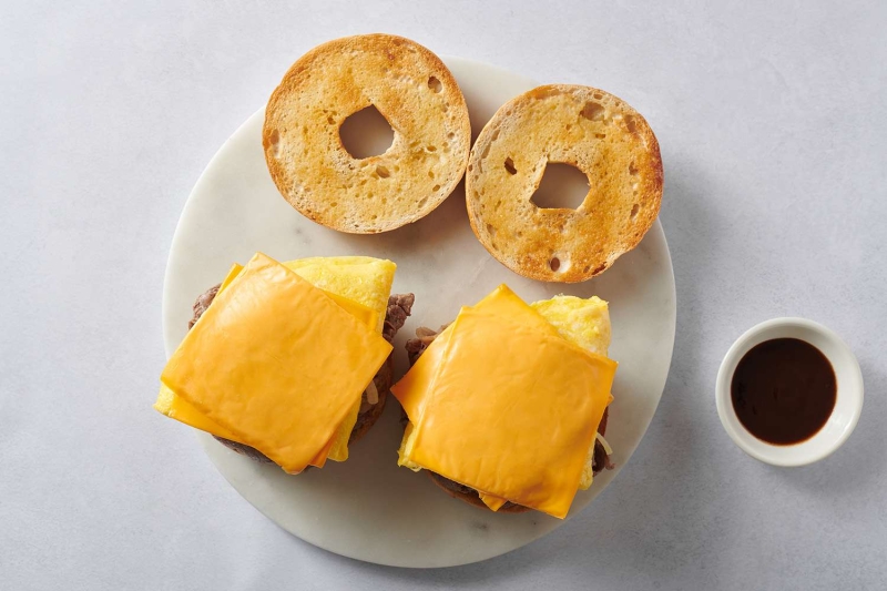 Steak, Egg, and Cheese Bagel