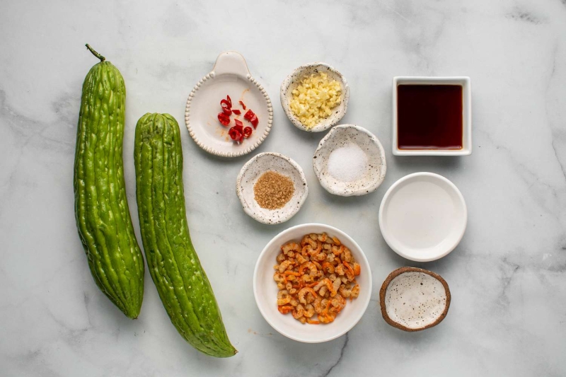 Bitter Melon Stir Fry With Dried Shrimp