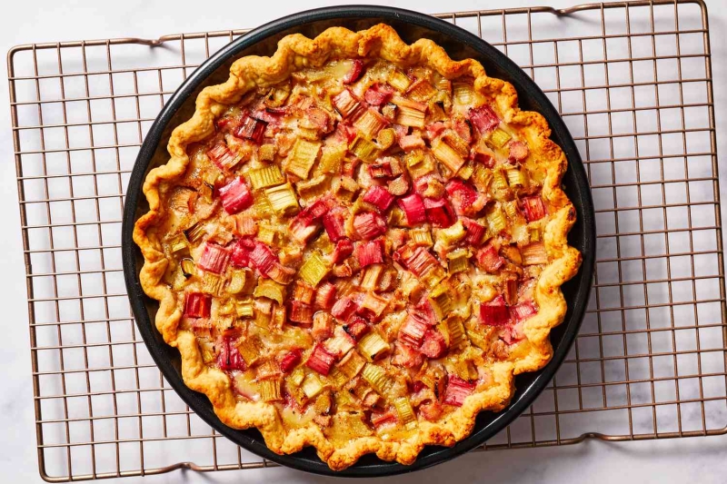 Classic Rhubarb Custard Pie (With Crust Recipe)