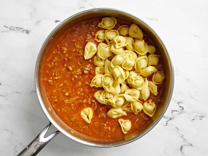 Cheese Tortellini And Sausage Skillet