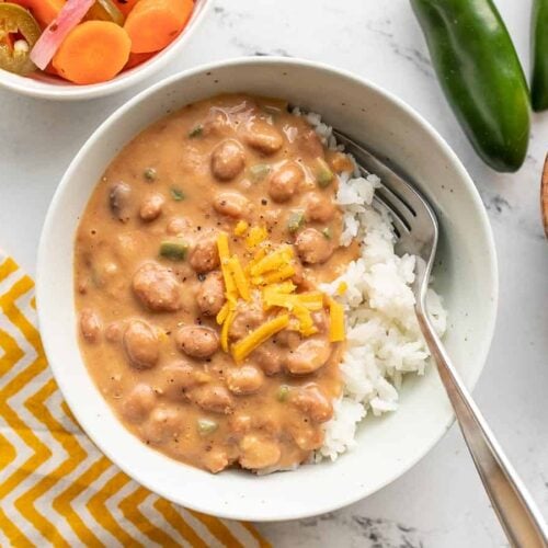 Cheesy Pinto Beans