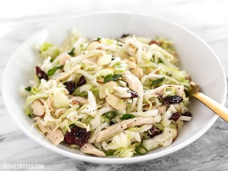 Chicken and Cranberry Salad with Lemon Poppy Seed Dressing