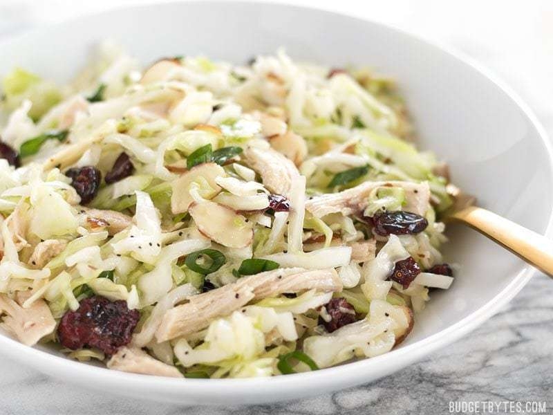 Chicken and Cranberry Salad with Lemon Poppy Seed Dressing