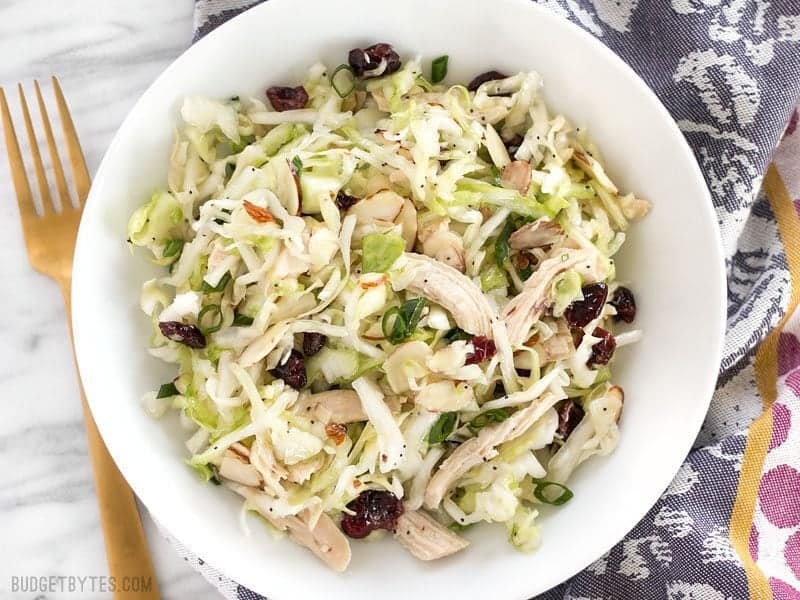 Chicken and Cranberry Salad with Lemon Poppy Seed Dressing