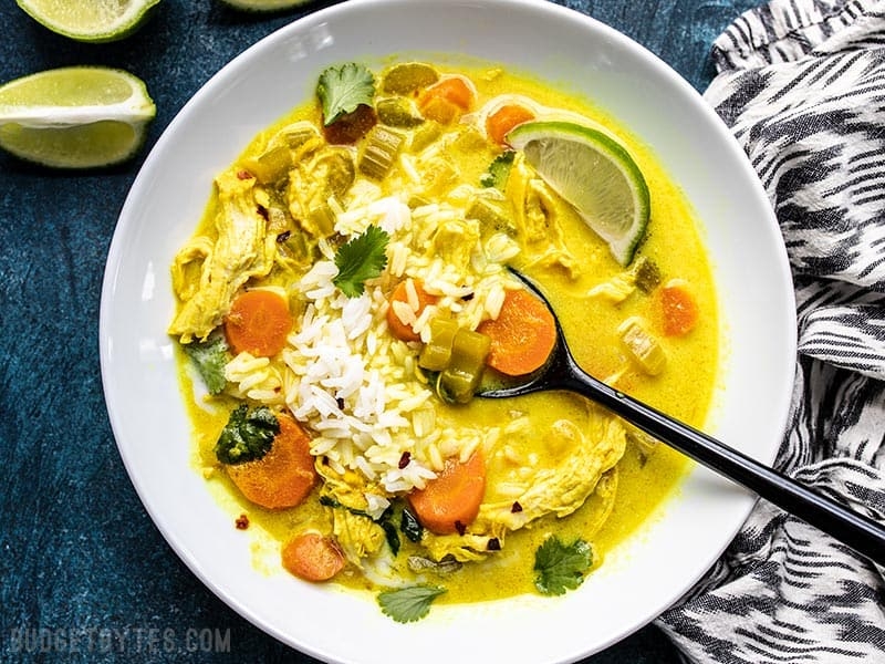 Coconut Turmeric Chicken Soup