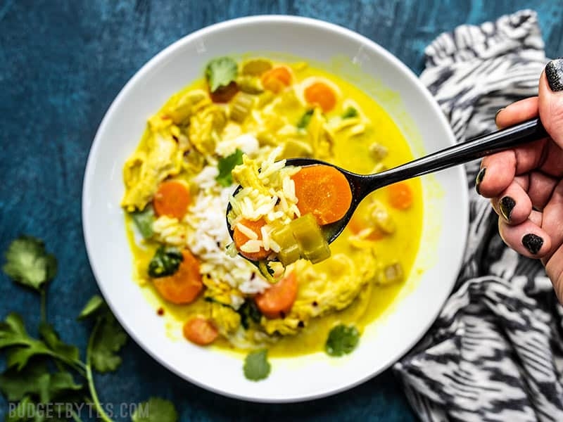 Coconut Turmeric Chicken Soup