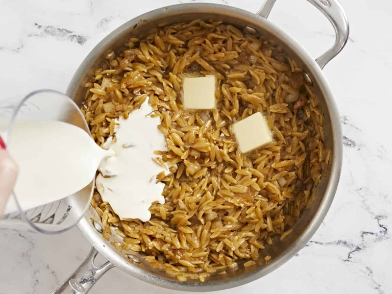 Creamy Chicken And Orzo Skillet