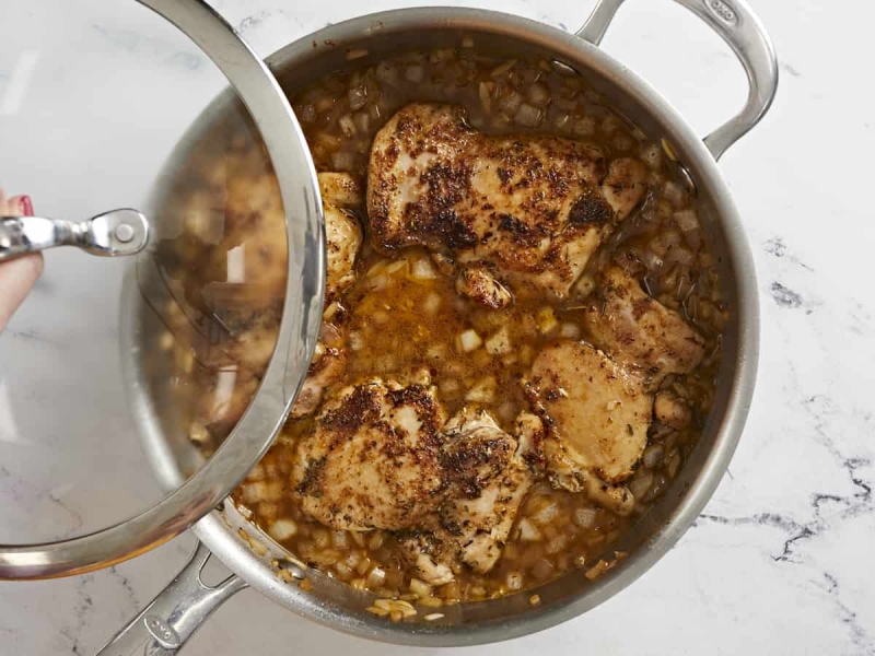 Creamy Chicken And Orzo Skillet