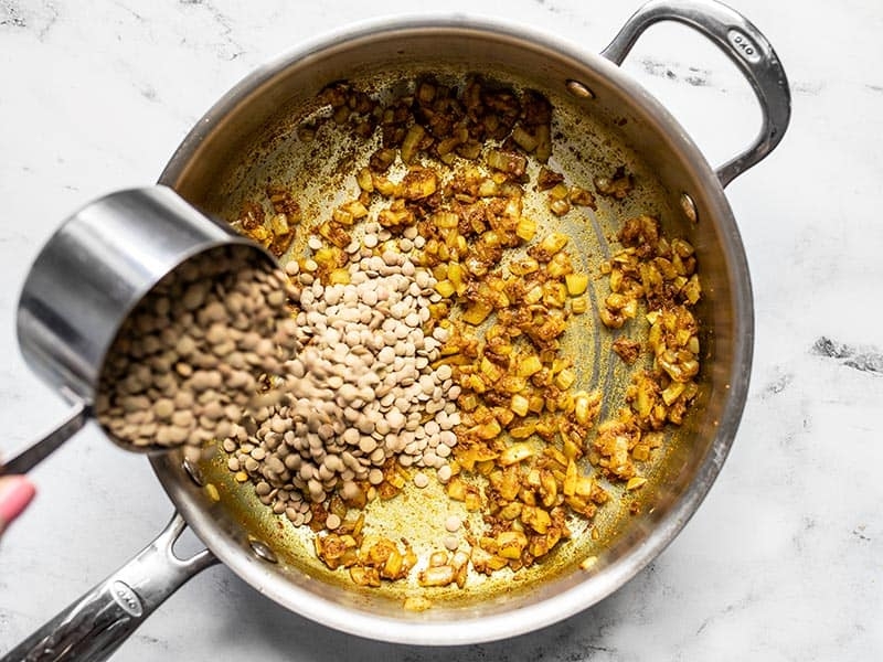 Creamy Coconut Curry Lentils with Spinach