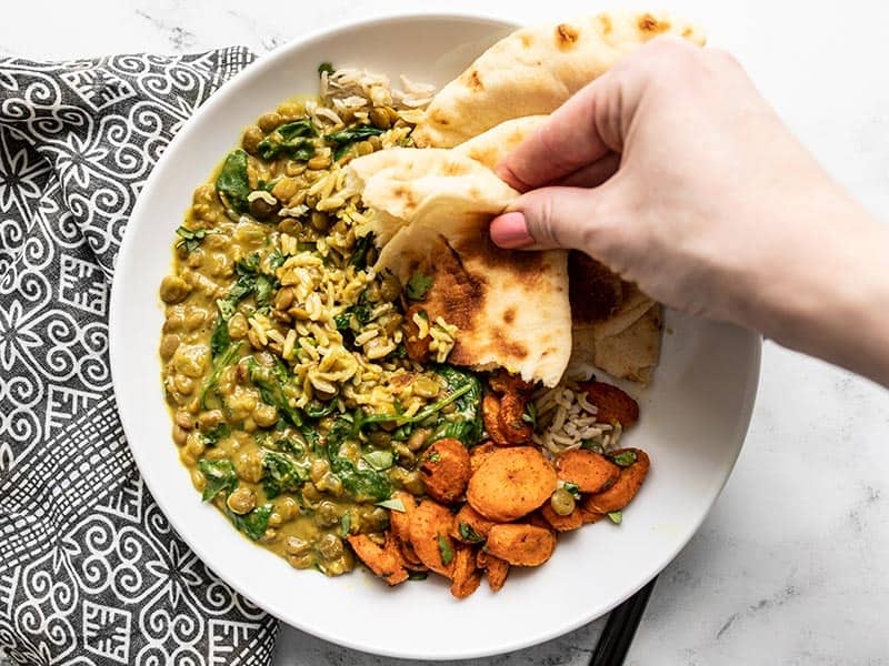 Creamy Coconut Curry Lentils with Spinach