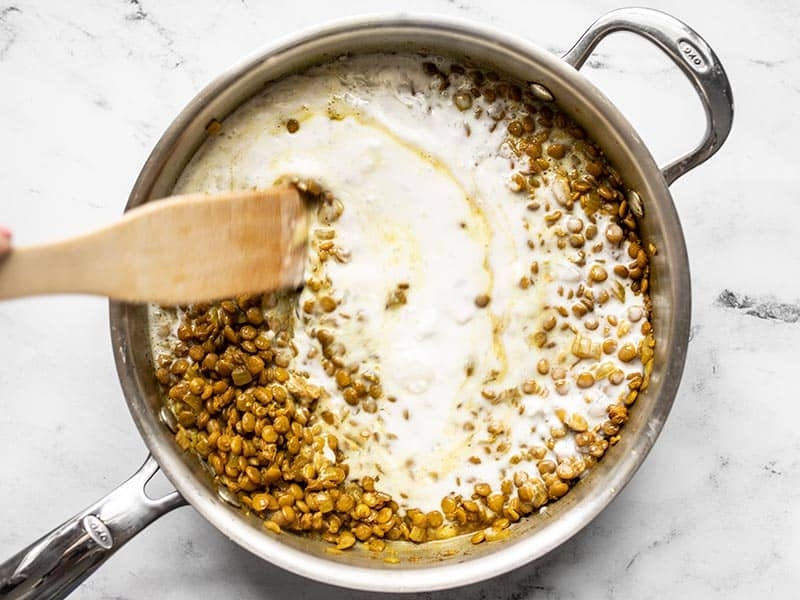 Creamy Coconut Curry Lentils with Spinach