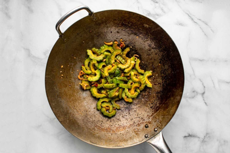 Bitter Melon Stir Fry With Dried Shrimp