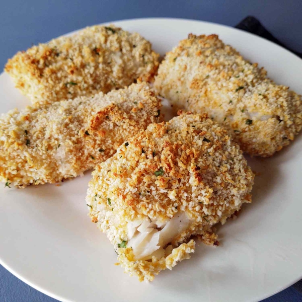 Panko-Crusted Baked Haddock