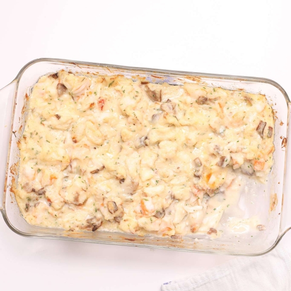 Shrimp and Crabmeat Seafood Casserole