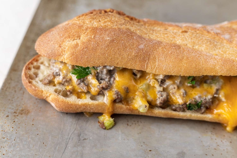 Meaty and Cheesy Stuffed French Bread Recipe