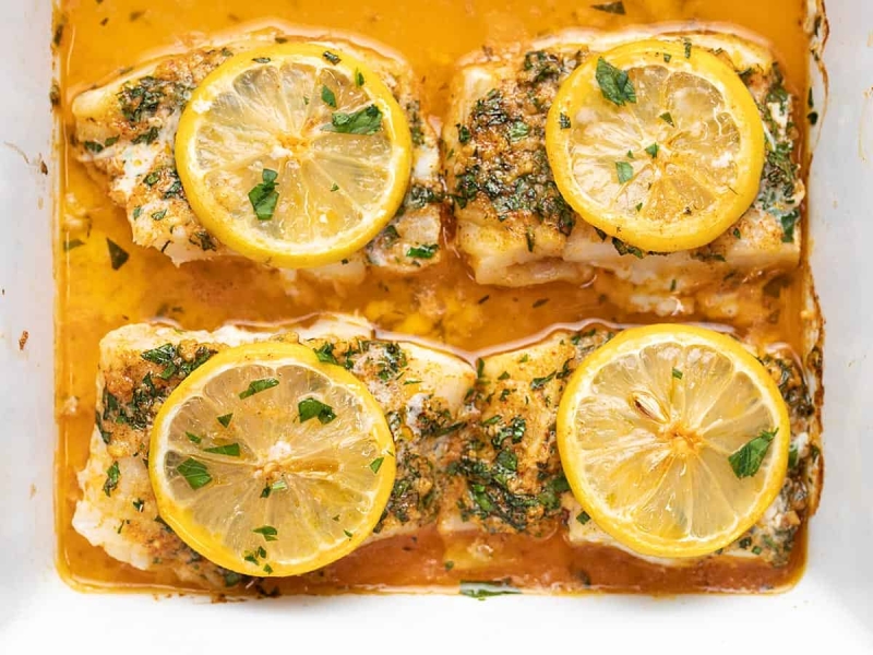 Easy Garlic Butter Baked Cod