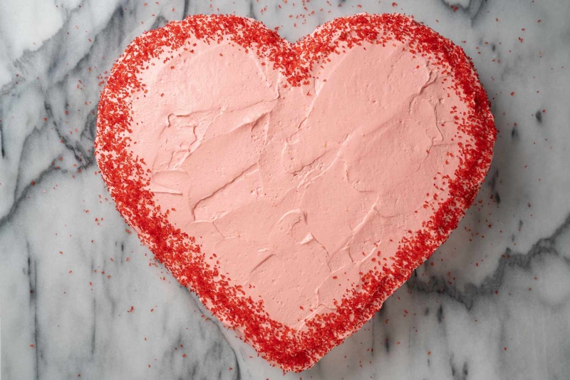 Heart-Shaped Valentine's Day Cake Recipe