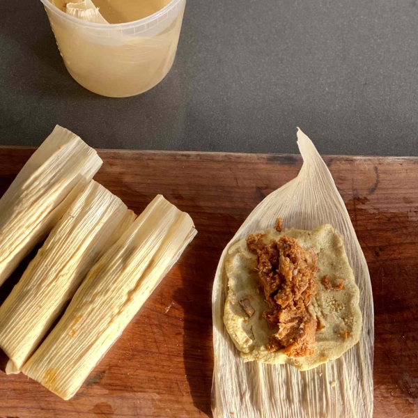 Salsa Roja Pork Tamales Recipe