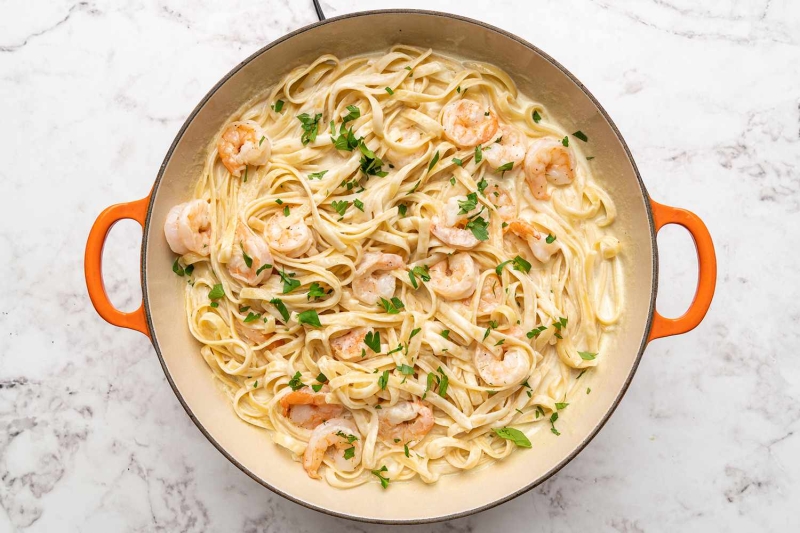 Shrimp Fettuccine Alfredo