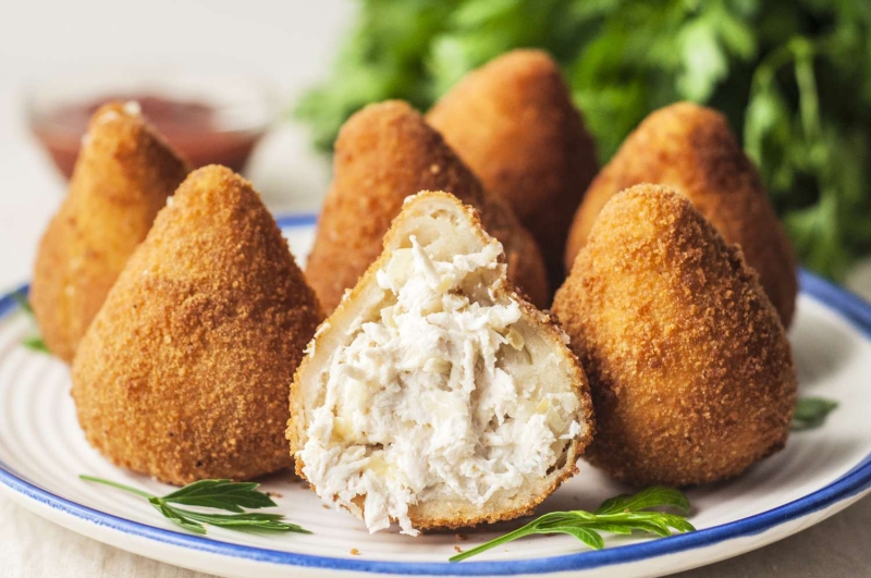 Coxinha (Brazilian Chicken Croquettes)