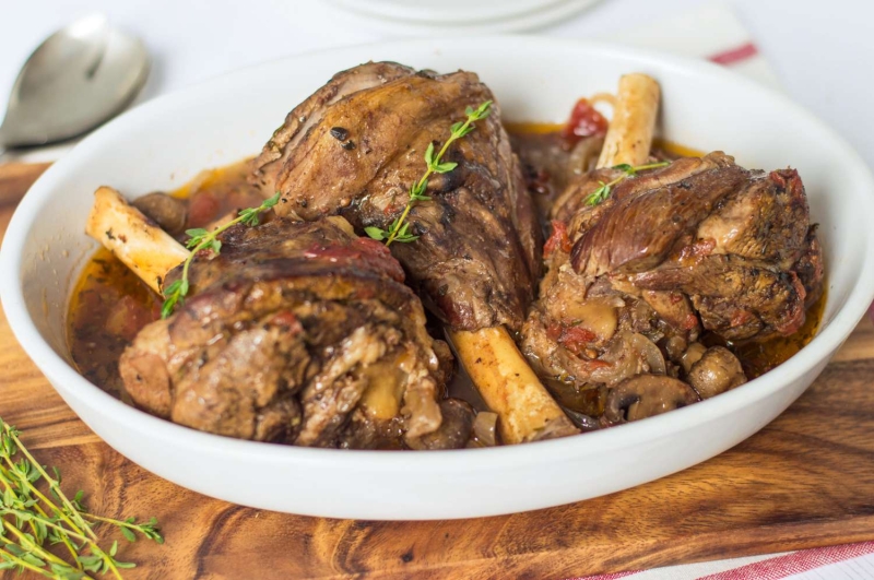 Crock Pot Lamb Shanks