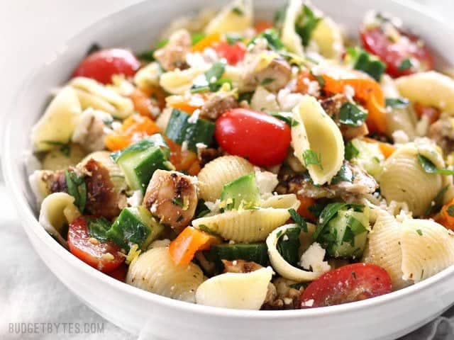 Greek Chicken Pasta Salad