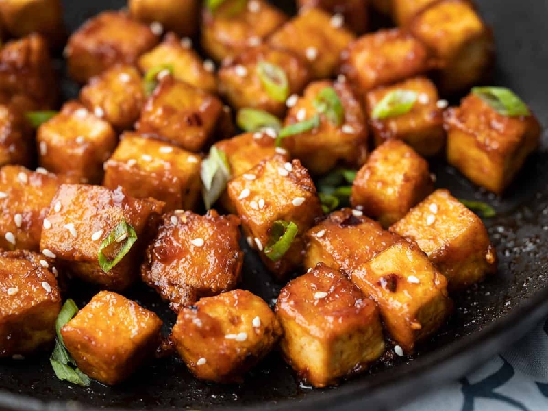 Honey Sriracha Tofu