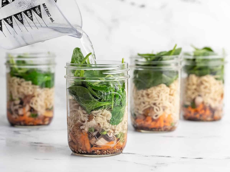 Meal Prep Noodle Soup Jars