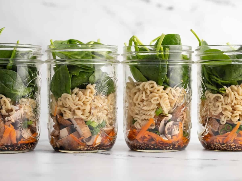 Meal Prep Noodle Soup Jars