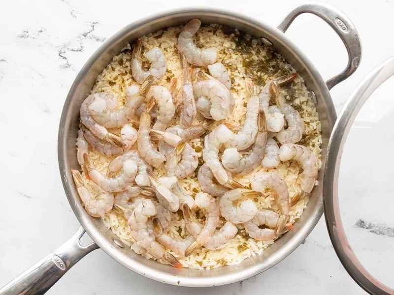 One Pot Lemon Garlic Shrimp and Rice