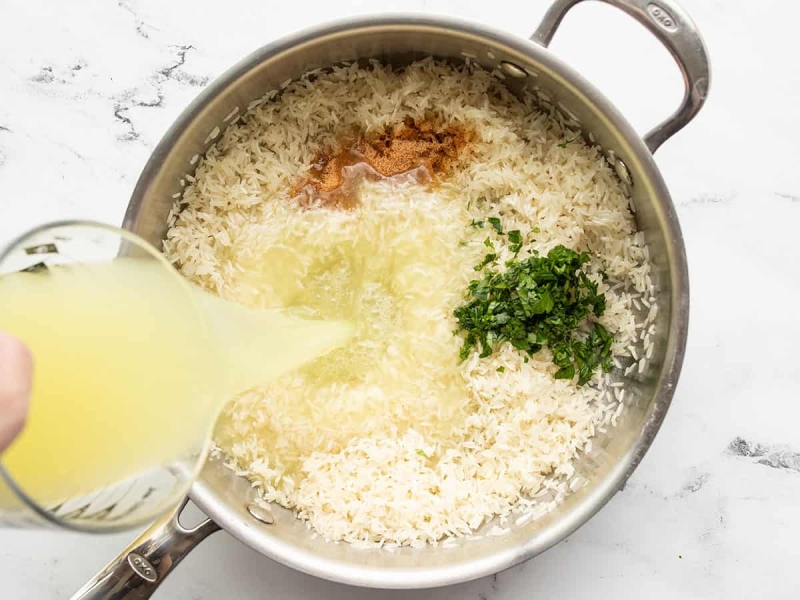 One Pot Lemon Garlic Shrimp and Rice