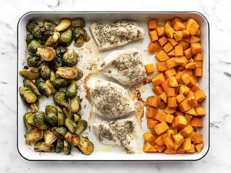 Sheet Pan Cranberry Chicken Dinner