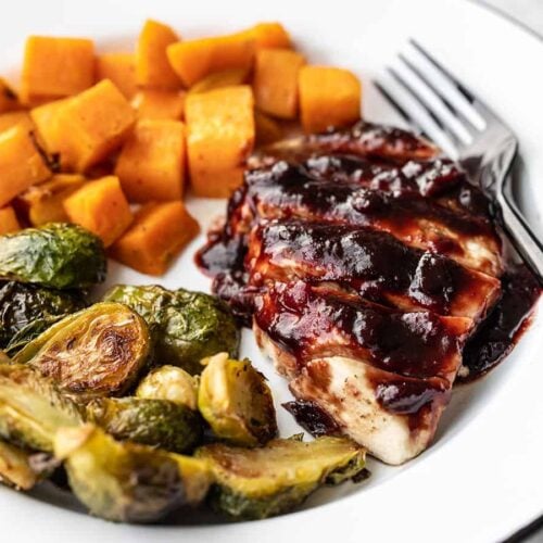 Sheet Pan Cranberry Chicken Dinner