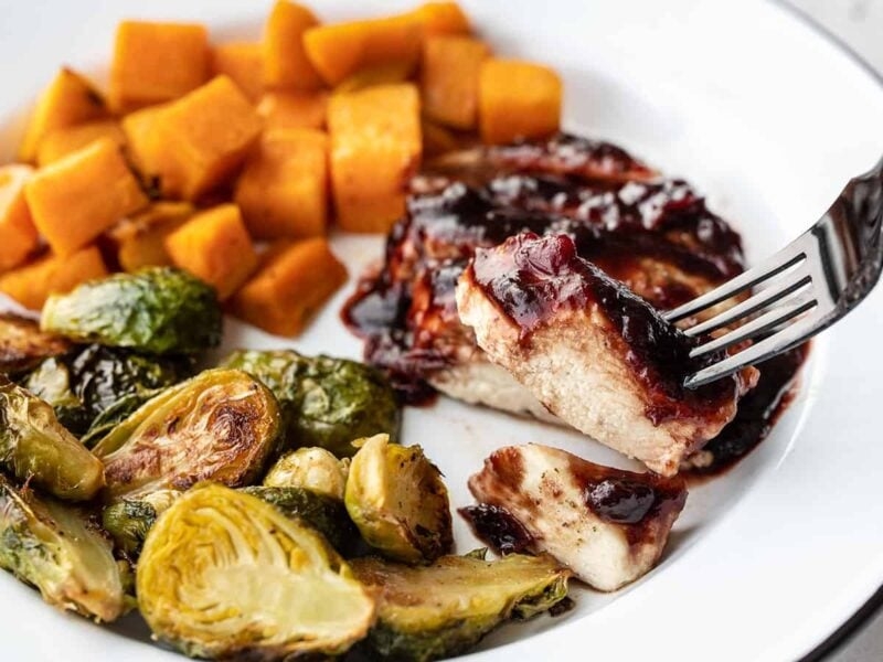 Sheet Pan Cranberry Chicken Dinner