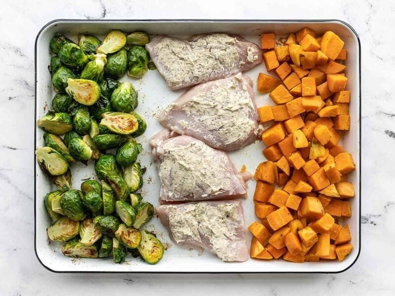 Sheet Pan Cranberry Chicken Dinner