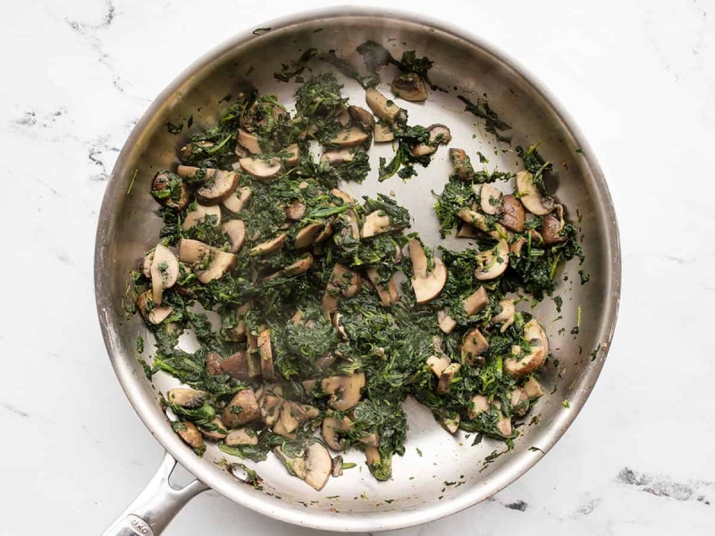 Spinach Mushroom French Bread Pizzas