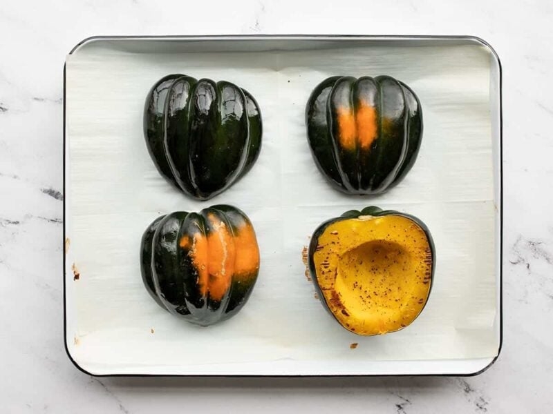 Wild Rice Stuffed Acorn Squash